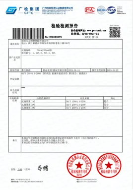 Antibacterial test report of sponge wipe products