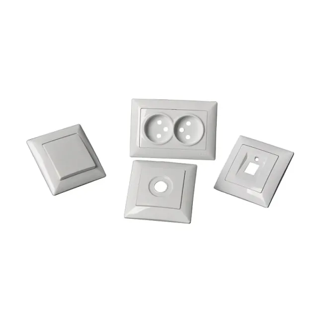 Household Injection Moulded Plastic Switch Plate Outlet Cover