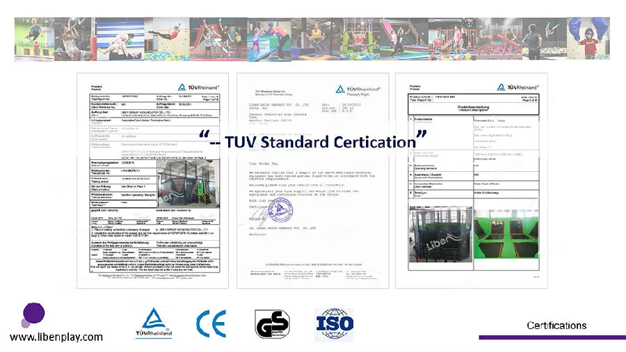 liben trampoline certificate