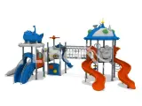 Outdoor Slide Climbing Net Of Amusement Park