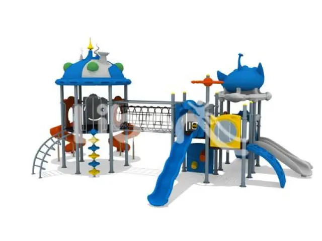 Outdoor Slide Climbing Net Of Amusement Park