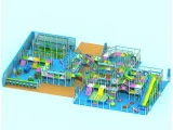 Large Amusement Park Indoor Playground With Large Slide