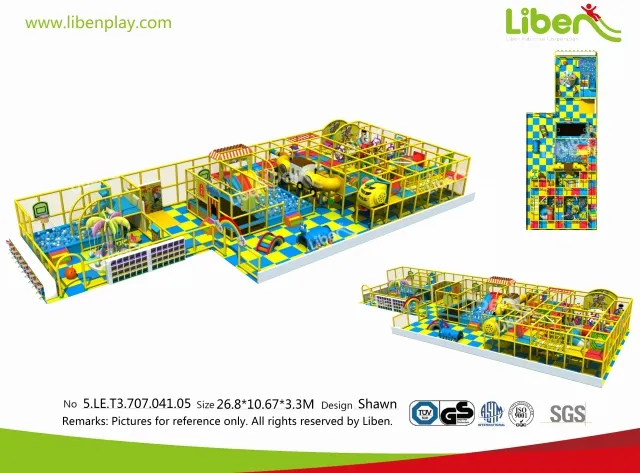 kids indoor playground equipment design size