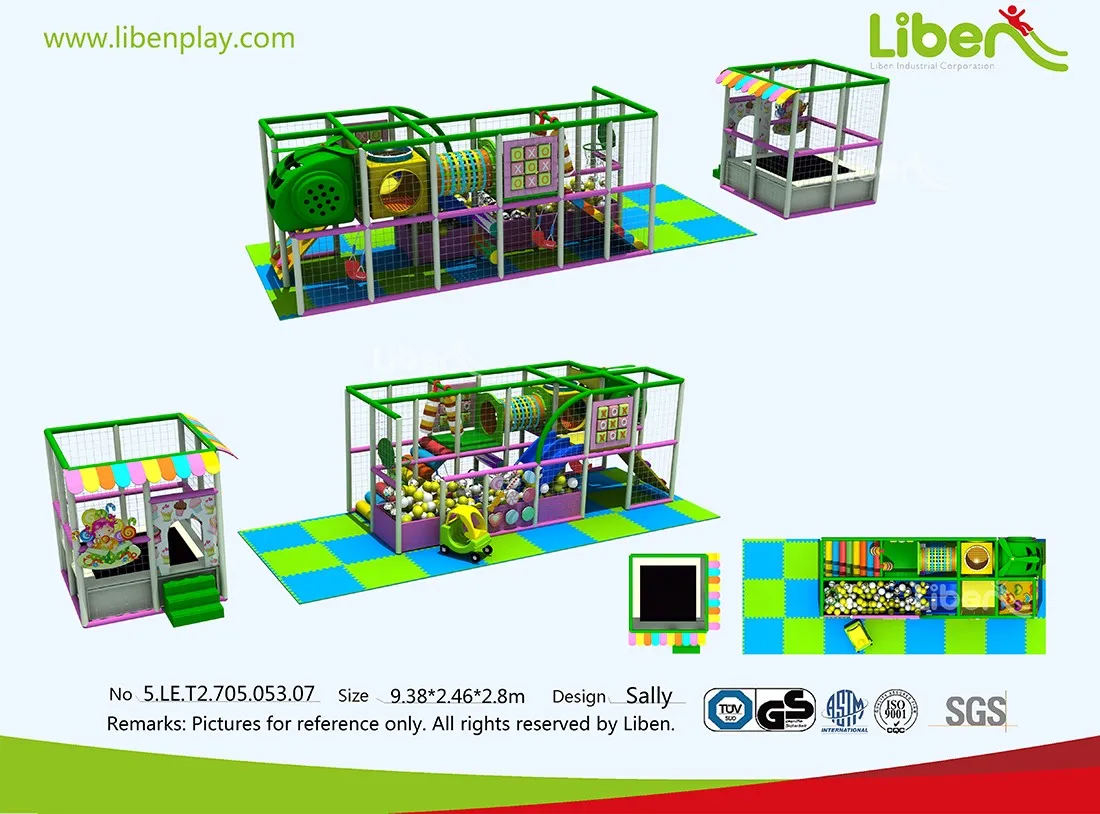 Display picture of modular children's indoor amusement facilities