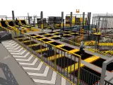 Liben Custom Trampoline Park with Ninja Course
