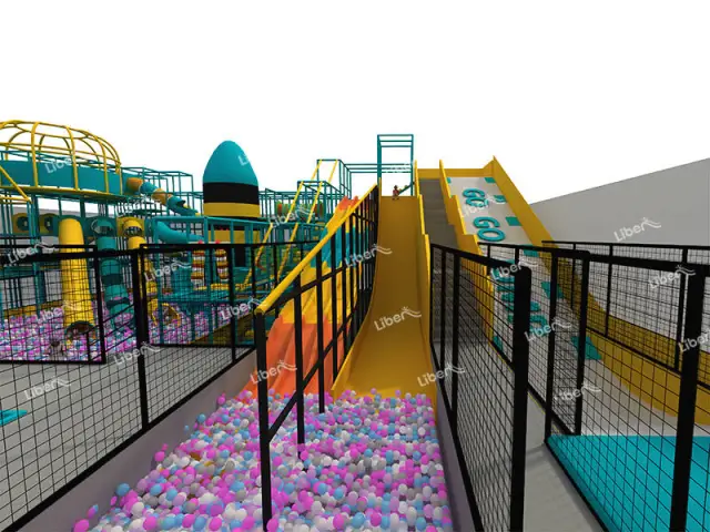 Large Complex Indoor Trampoline Park with Soft Play