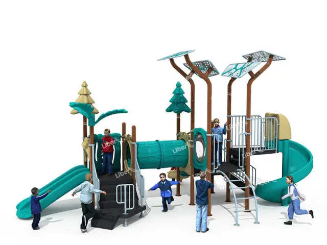 High quality outdoor play equipment slide for school