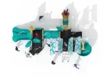 High quality outdoor play equipment slide for school
