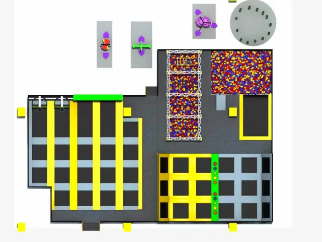 Children Professional Playgrounds Trampoline Park 