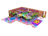 Lovely Kids Indoor Soft Play Castle with Ball Pool