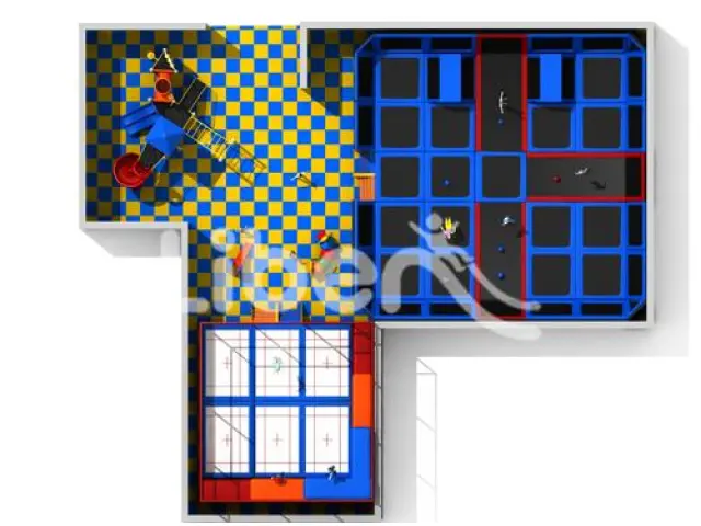 Design Large Customized Trampoline Park