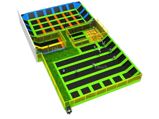 Large Indoor Trampoline Park