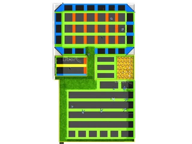 Large Indoor Trampoline Park