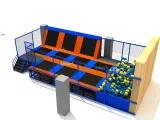 China Small Trampoline Park Design With Foam Pit 