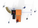 Kindergarten Swing Solid Outdoor Combined Slide