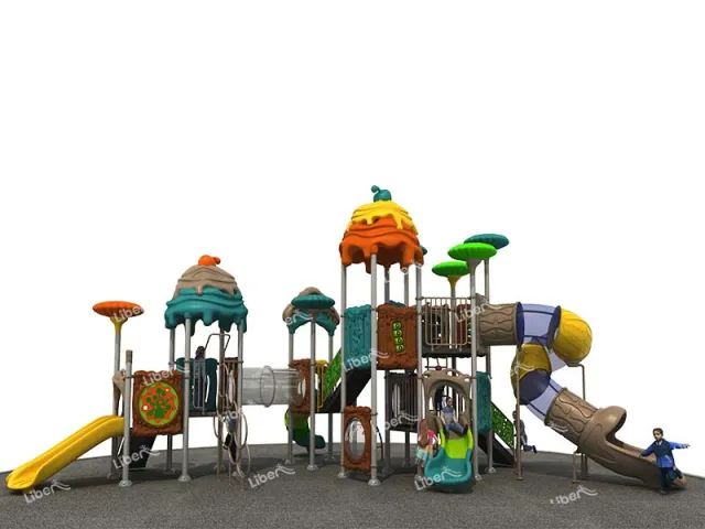 Outdoor Playground Equipment Combined Slide for Children's Park