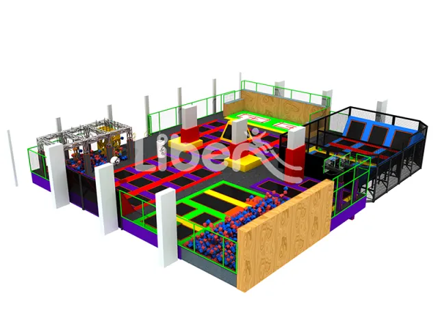 Liben large children's indoor amusement trampoline park equipment