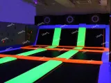 Liben UV Glow Fluorescent Trampoline for Night Party