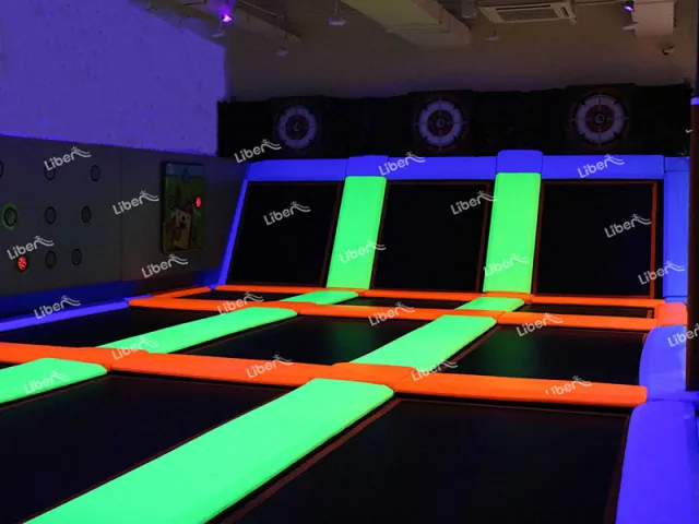 Liben UV Glow Fluorescent Trampoline for Night Party