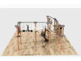 high quality custom designed commercial large size multi-function indoor ropes course