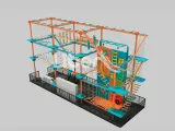 Professional big indoor ropes course playground equipmentt for sale