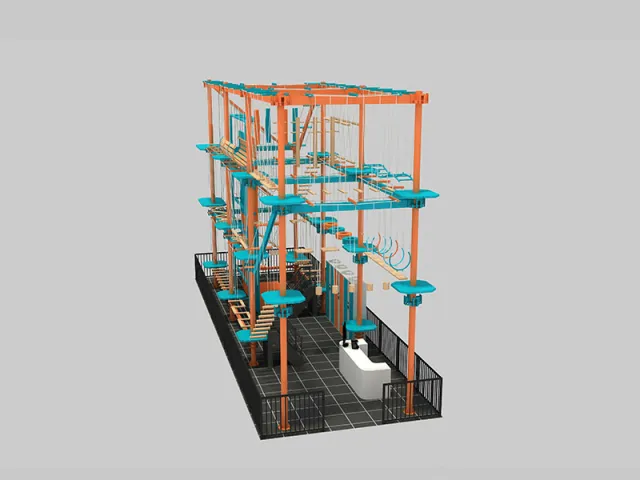 Professional big indoor ropes course playground equipmentt for sale