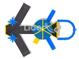 Liben Kindergarten Children Outdoor Playground Equipment Adventure Park Plastic Slide