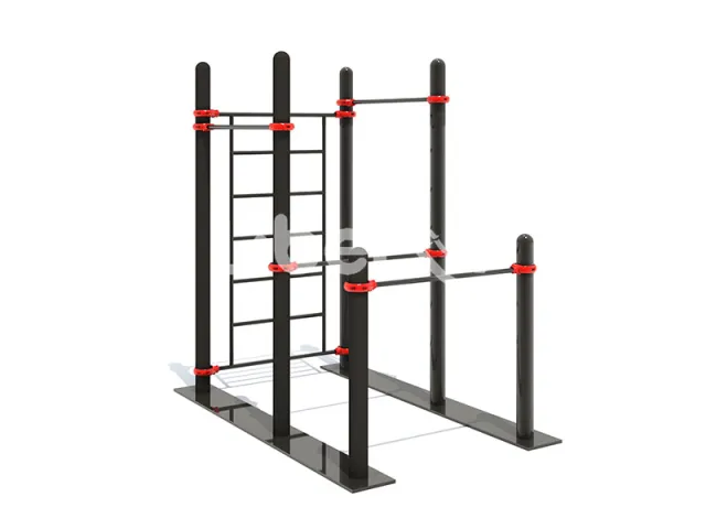 Galvanized Steel Outdoor Park Commercial Fitness Gym Equipment