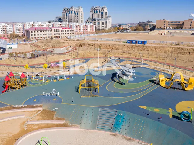Public Park Big Fun Outdoor Play Equipment