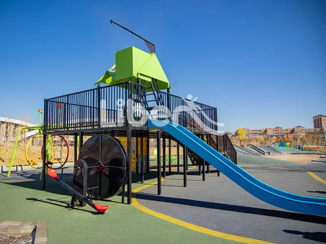 Public Park Big Fun Outdoor Play Equipment