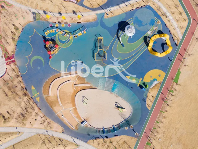 Public Park Big Fun Outdoor Play Equipment