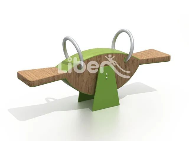 Children Wooden Rocking Seesaw