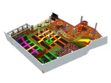 Million Ocean Balls Pool With Rainbow Netting 