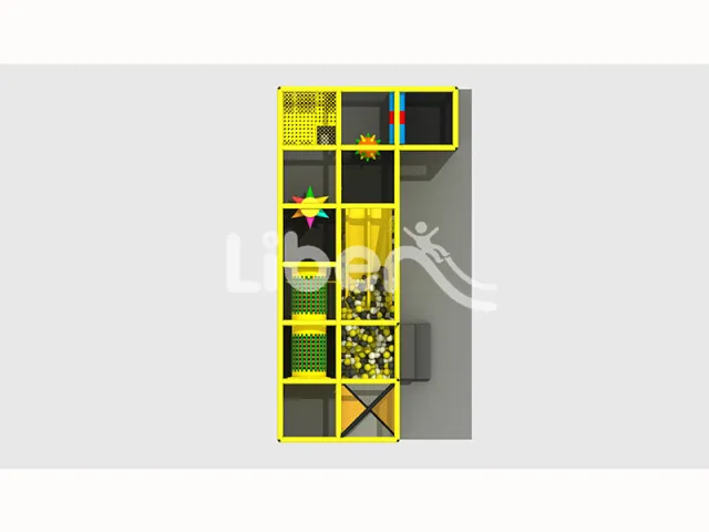  Double layered exploration Liben indoor playground