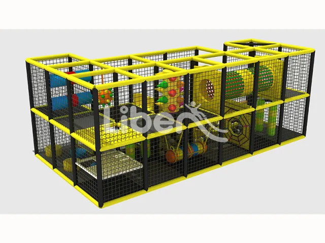  Double layered exploration Liben indoor playground
