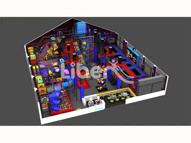 Liben indoor playground with rich equipments