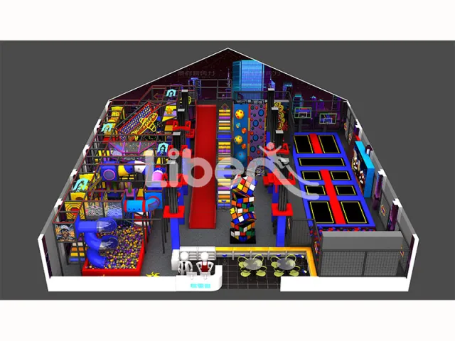 Liben indoor playground with rich equipments