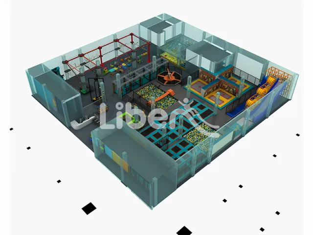 Customized creative entertainment trampoline park
