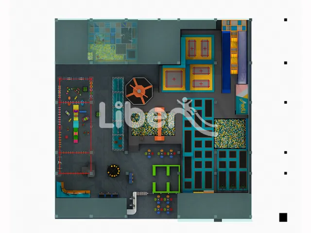 Customized creative entertainment trampoline park