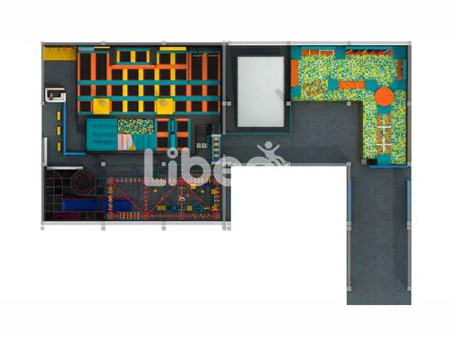 Comprehensive Color Trampoline Park for Sports