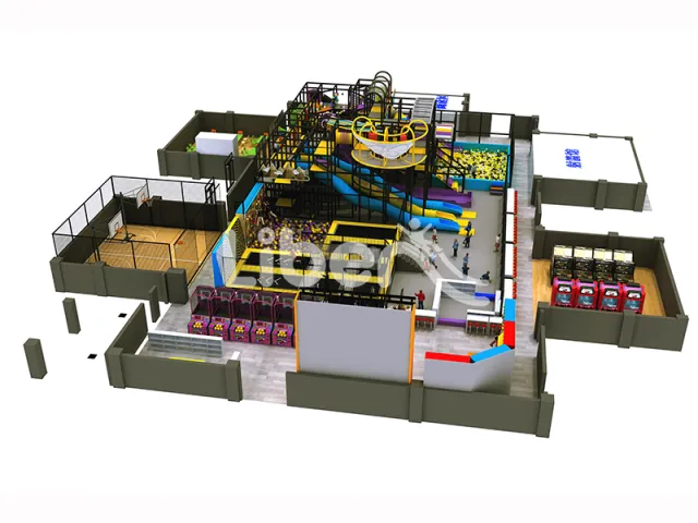 Large comprehensive Liben trampoline park