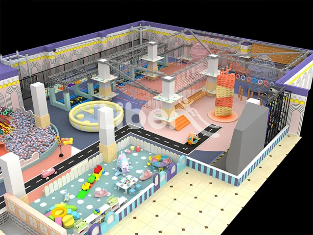 Large Joyful and modern style Liben Indoor playground