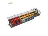 Red and Yellow Trampoline for Adult and Kids Jumping trampoline