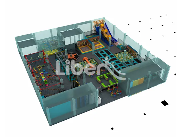 Simple Jumping Trampoline Entertainment Equipment Trampoline Park for Sale