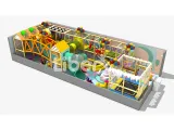 Kids Exploration TrampolineJumping interactive Trampoline Park