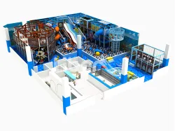 Commercial Blue Ocean Funplay Indoor Playground with Slide