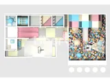 Special indoor Playground for Child and Adult  with Ball Pit and Slide