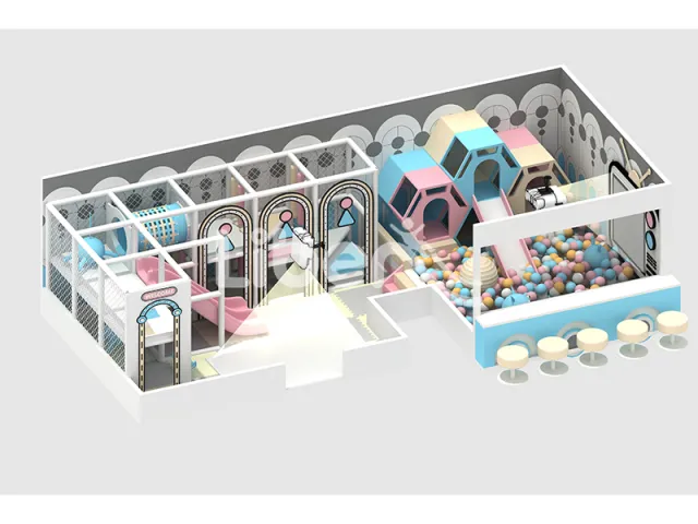 Special indoor Playground for Child and Adult  with Ball Pit and Slide
