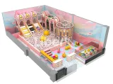 Fairytale Girl Pink Indoor Soft Playground with Ball Pit