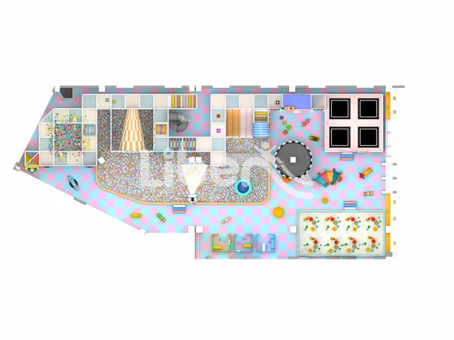 Young and Interesting Kids Indoor Safe Playground with Multiple Games